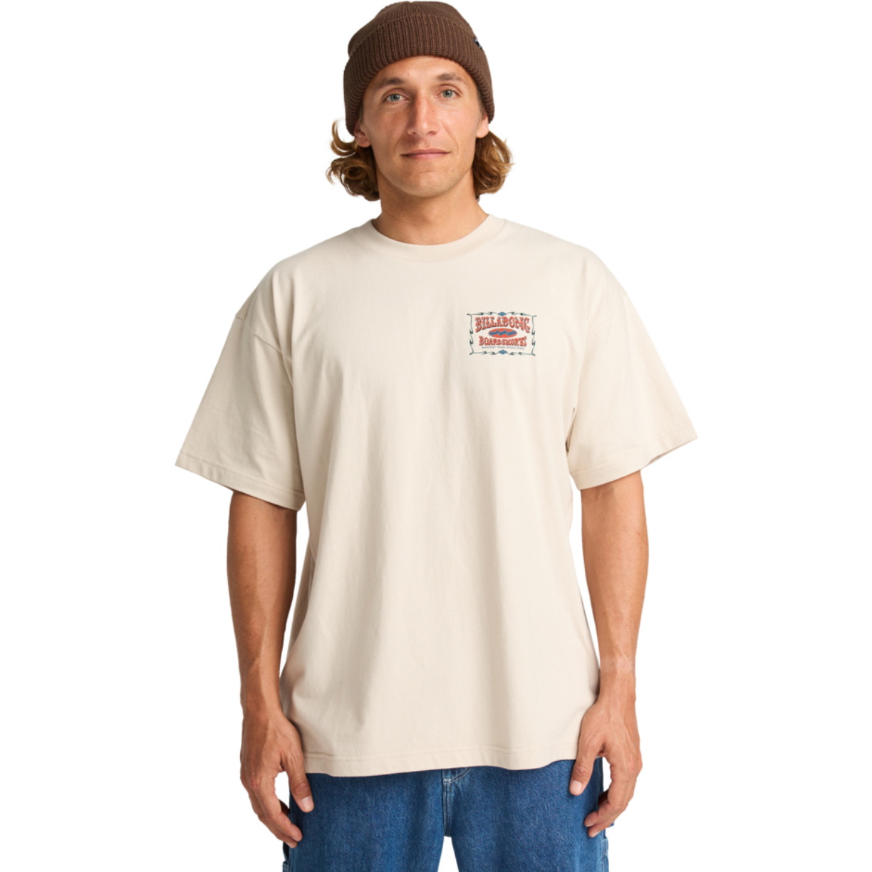 2025 Billabong Mens Double Spread OG T-Shirt 24A353518 - Chino